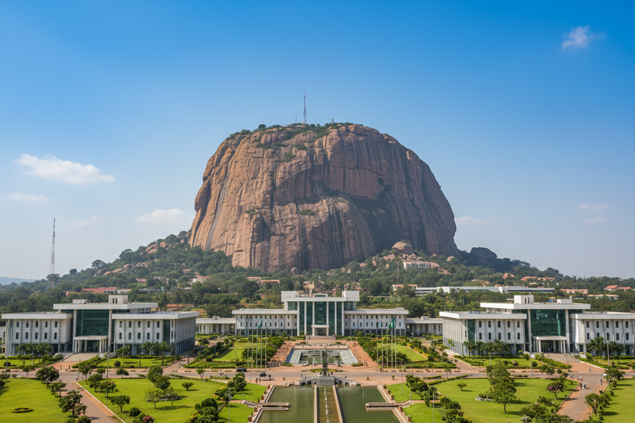 aso rock presidential complex view