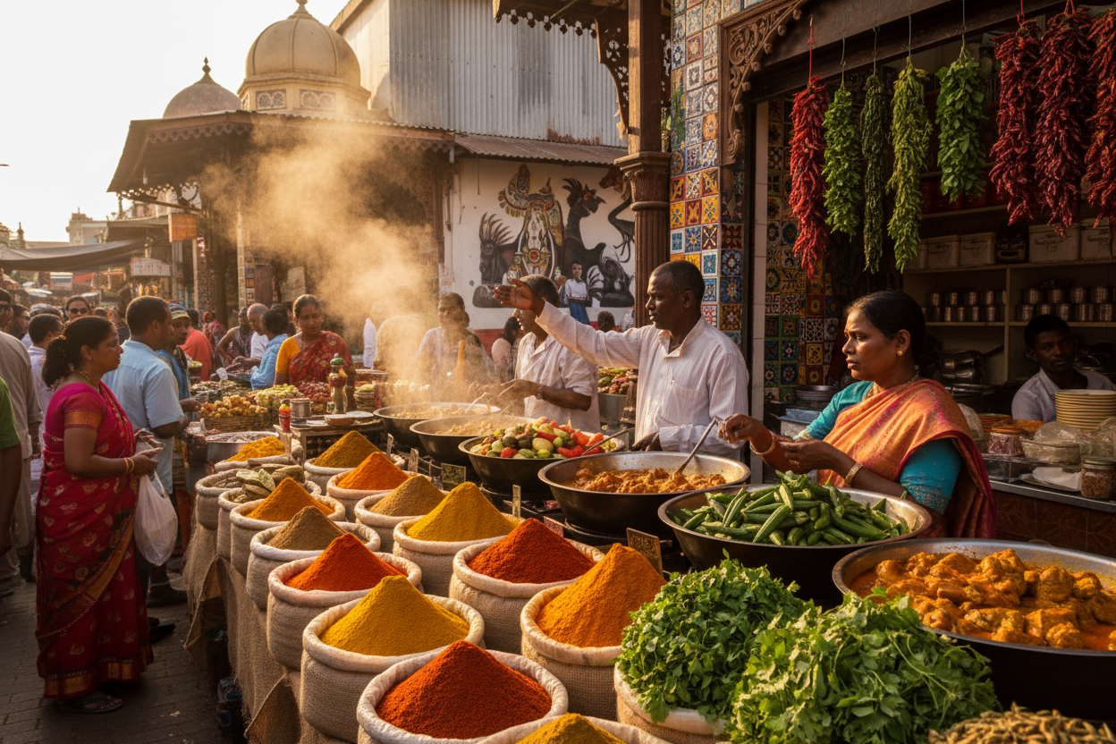 Indian market curry tour durban